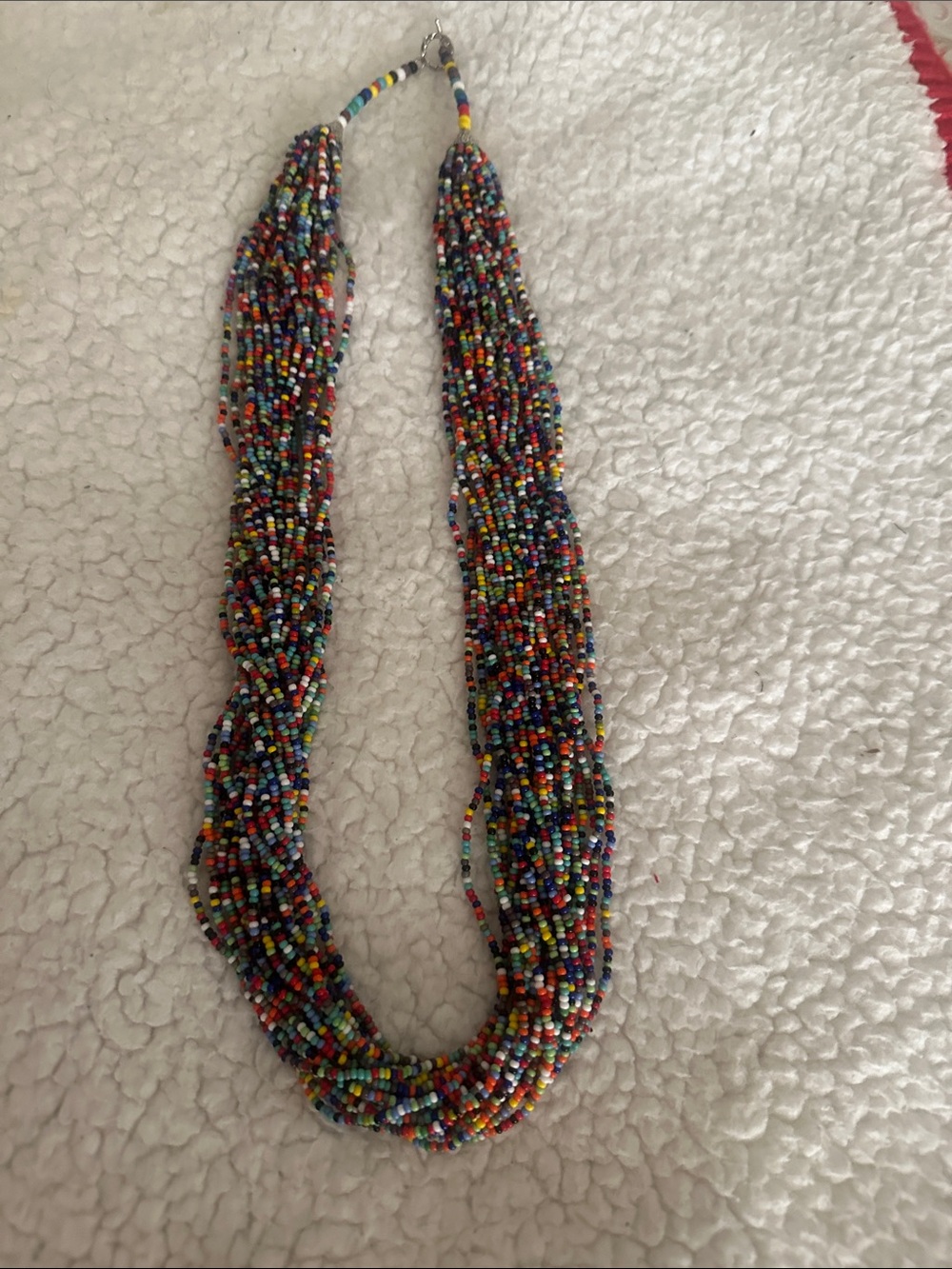 Multi-Color Seed Bead Twist Necklace - Women Jewelry